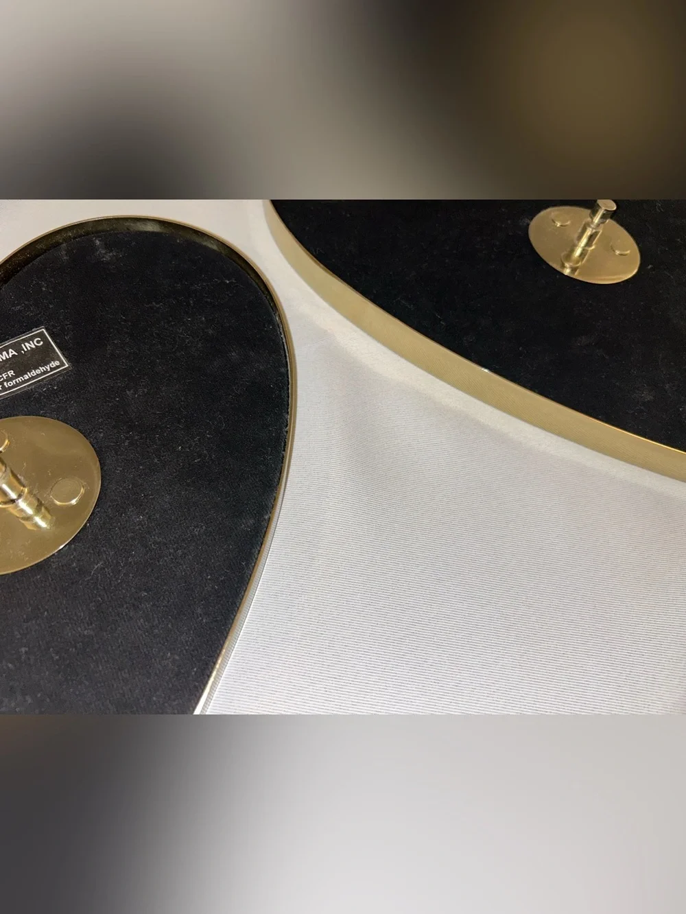 Pottery Barn Teen Gold Heart Wall Mirror Hooks